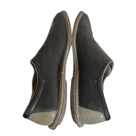 PRADA Leather Loafers Shoes Slip On Hook Loop Closure Made in Italy Mens Size 11 - Picture 3 of 10